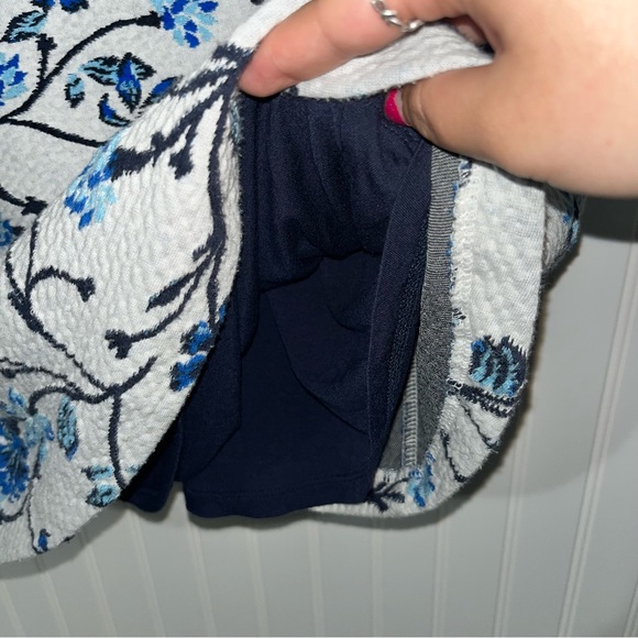 Maeve Anthropologie Shannon white and blue floral skater mini dress - Picture 8 of 8